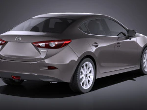Mazda 3 Sedan 2014 vray 3D Model