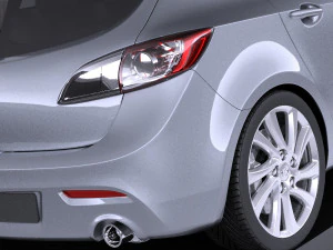 Mazda 3 Hatchback 2013 vray Modelo 3D
