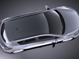 Mazda 3 Hatchback 2013 vray Modelo 3D