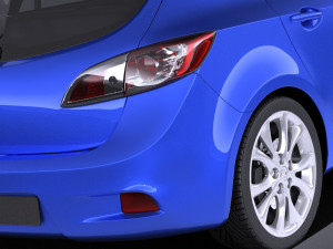 Mazda 3 Hatchback 2013 European vray Modelo 3D