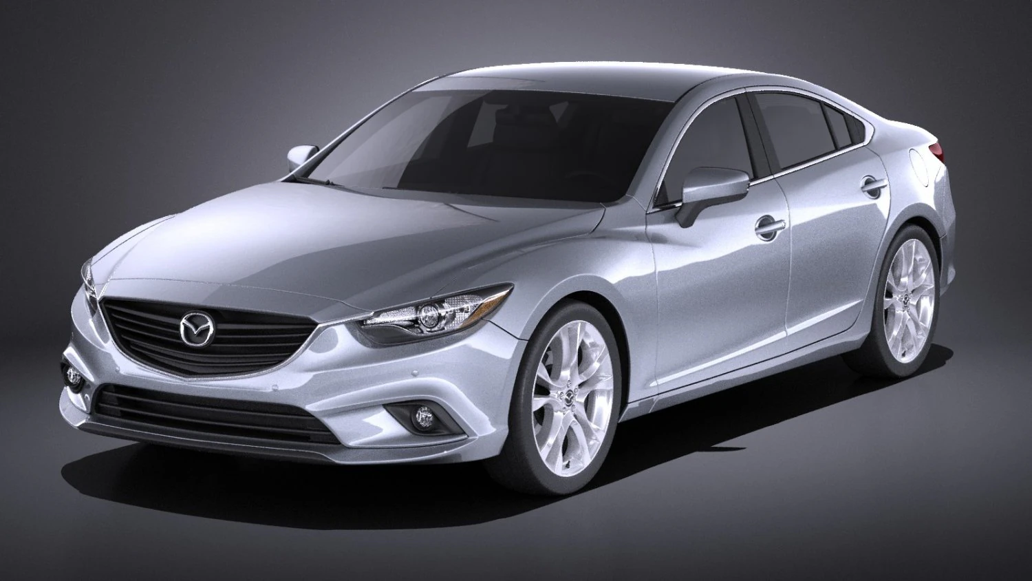 Mazda 6 Sedan 2015 vray 3D Model .c4d .max .obj .3ds .fbx .stl .blend 