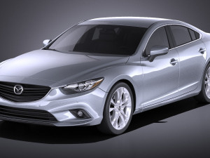 Mazda 6 Sedan 2015 vray 3D Model