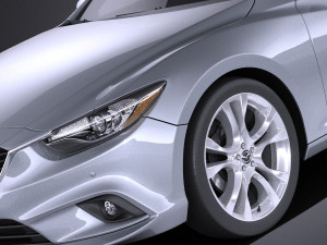 Mazda 6 Sedan 2015 vray 3D Модель