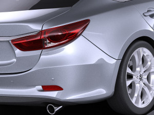 Mazda 6 Sedan 2015 vray 3D Модель