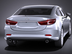Mazda 6 Sedan 2015 vray 3D Модель