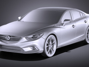 Mazda 6 Sedan 2015 vray 3D Модель