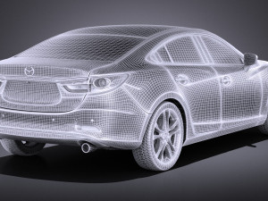 Mazda 6 Sedan 2015 vray 3D Модель