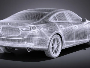 Mazda 6 Sedan 2015 vray 3D Model