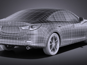 Mazda 6 Sedan 2015 vray 3D Модель