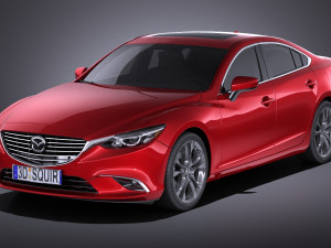 Mazda 6 Sedan 2016 vray 3D Модель