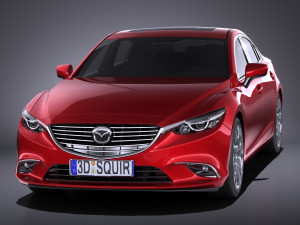 Mazda 6 Sedan 2016 vray 3D Model