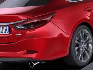 Mazda 6 Sedan 2016 vray 3D Model