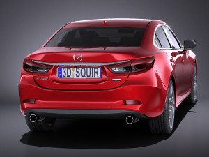 Mazda 6 Sedan 2016 vray 3D Model