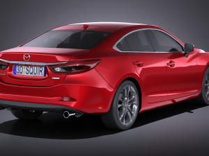 Mazda 6 Sedan 2016 vray 3D Model