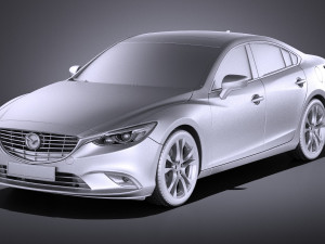 Mazda 6 Sedan 2016 vray 3D Model