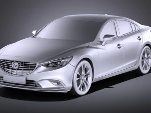 Mazda 6 Sedan 2016 vray 3D Model