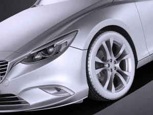 Mazda 6 Sedan 2016 vray 3D Model