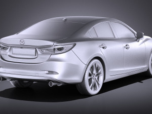 Mazda 6 Sedan 2016 vray 3D Model