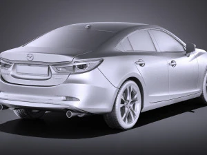 Mazda 6 Sedan 2016 vray 3D Model