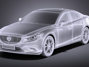 Mazda 6 Sedan 2016 vray 3D Model