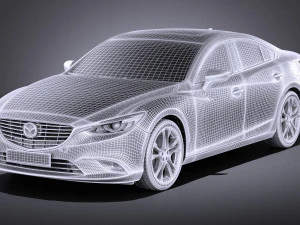 Mazda 6 Sedan 2016 vray 3D Model