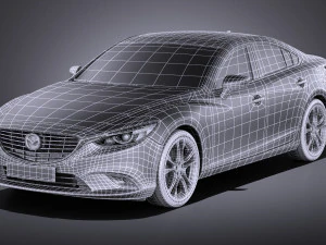 Mazda 6 Sedan 2016 vray 3D Model