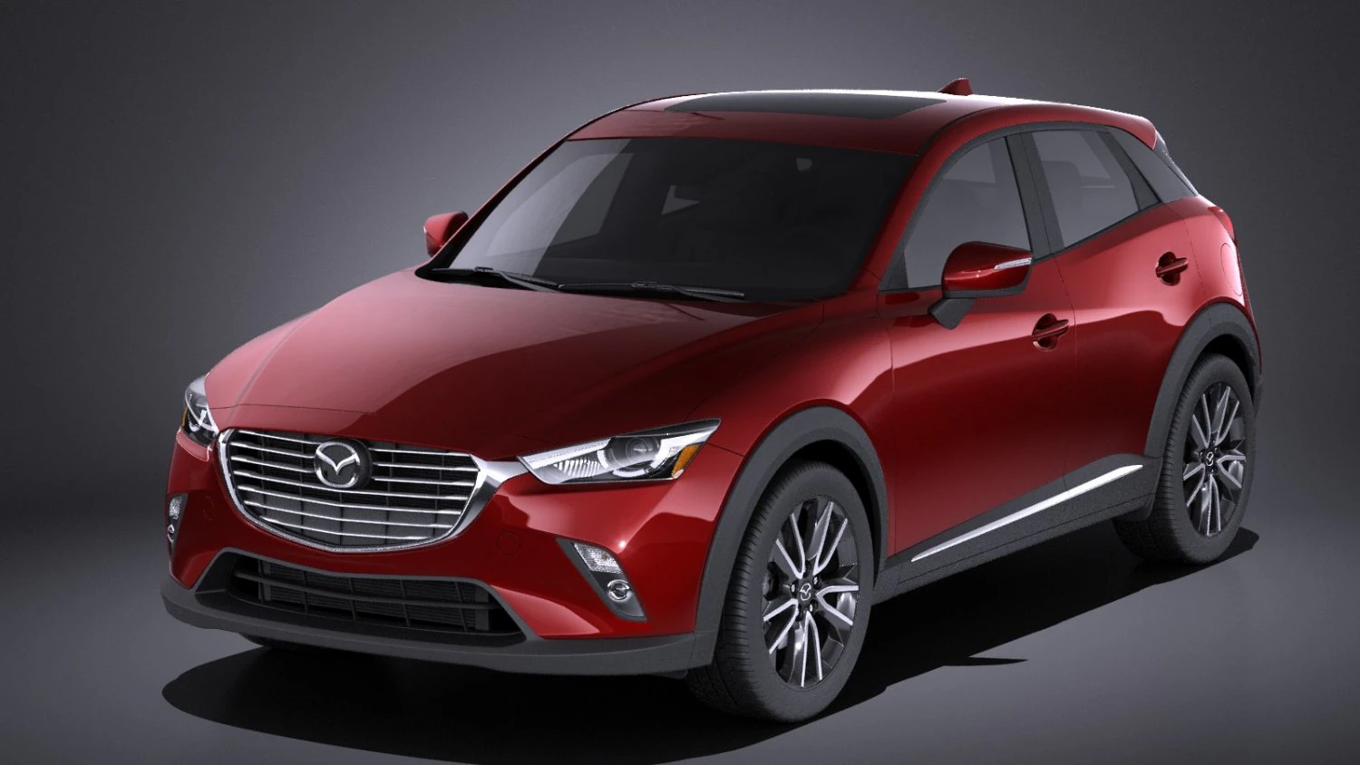 Mazda CX-3 2017 vray 3D Model .c4d .max .obj .3ds .fbx .stl .blend 