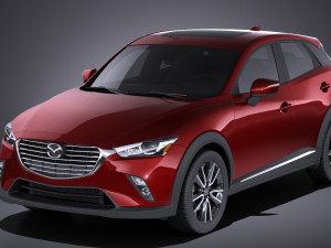 Mazda CX-3 2017 vray 3D Модель