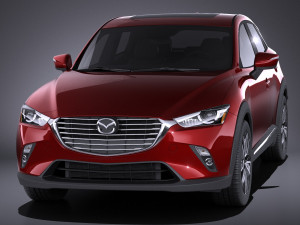 Mazda CX-3 2017 vray Modelo 3D