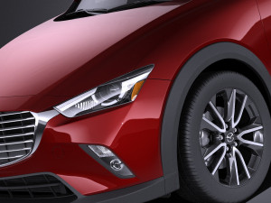 Mazda CX-3 2017 vray Modelo 3D