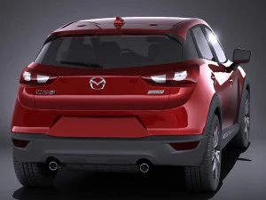 Mazda CX-3 2017 vray 3D Model