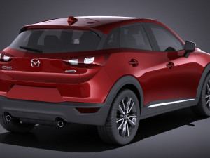 Mazda CX-3 2017 vray Modelo 3D
