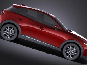Mazda CX-3 2017 vray 3D Model