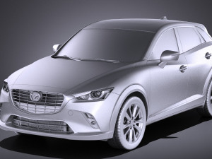 Mazda CX-3 2017 vray Modelo 3D