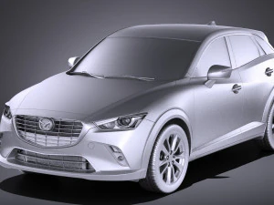 Mazda CX-3 2017 vray 3D Model