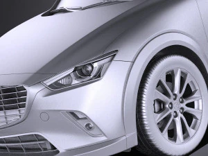 Mazda CX-3 2017 vray 3D Model