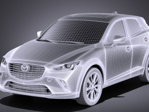 Mazda CX-3 2017 vray Modelo 3D