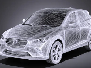 Mazda CX-3 2017 vray 3D Model