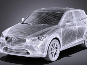 Mazda CX-3 2017 vray 3D Model
