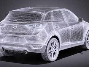 Mazda CX-3 2017 vray Modelo 3D