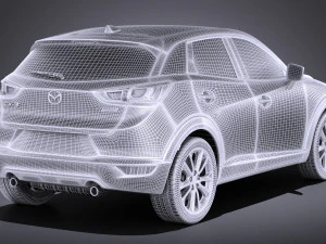 Mazda CX-3 2017 vray 3D Model