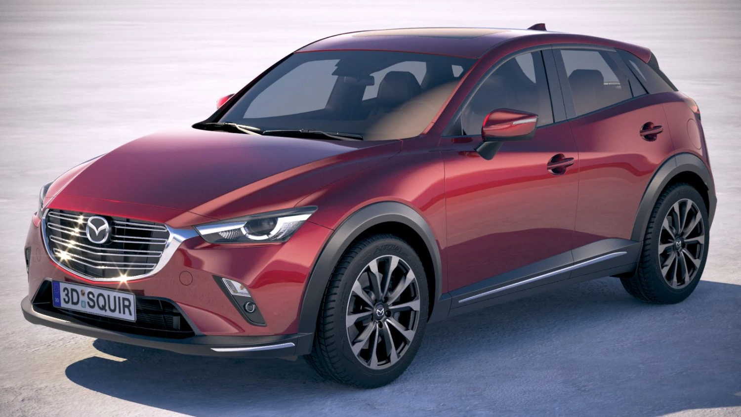 Mazda CX-3 2019 3D Model .c4d .max .obj .3ds .fbx .stl .blend 