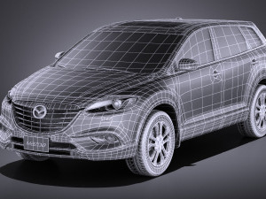 Mazda CX-9 2015 vray Model 3D