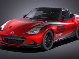 mazda mx-5 2016 cup race car vray 3D Model