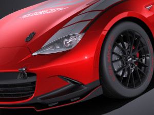 Mazda MX-5 2016 Cup Race Car vray 3Dモデル