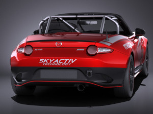Mazda MX-5 2016 Cup Race Car vray 3Dモデル
