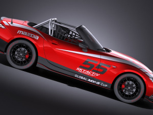 Mazda MX-5 2016 Cup Race Car vray 3Dモデル