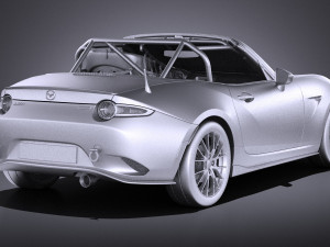 Mazda MX-5 2016 Cup Race Car vray 3Dモデル