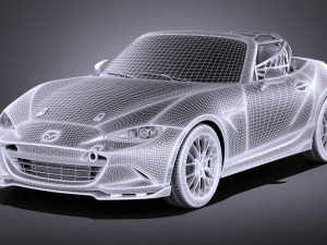 Mazda MX-5 2016 Cup Race Car vray 3Dモデル