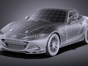 Mazda MX-5 2016 Cup Race Car vray 3Dモデル